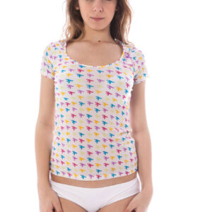 A-STYLE WHITE WOMAN EXTERNAL T-SHIRT