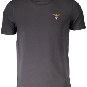 AERONAUTICA MILITARE BLACK MEN'S OUTERWEAR T-SHIRT