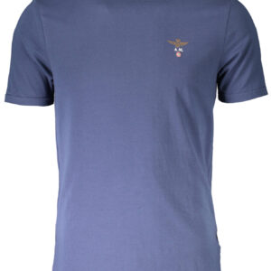 AERONAUTICA MILITARE MEN'S BLUE OUTDOOR T-SHIRT