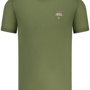 AERONAUTICA MILITARE MEN'S GREEN OUTDOOR T-SHIRT