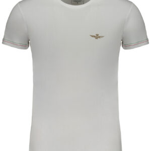 AERONAUTICA MILITARE MEN'S WHITE SHORT SLEEVE T-SHIRT