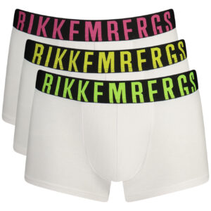 BIKKEMBERGS MEN'S WHITE BOXER