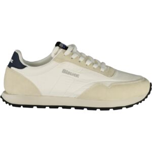 BLAUER MEN'S WHITE SPORTS SHOES