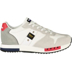 BLAUER MEN'S WHITE SPORTS SHOES