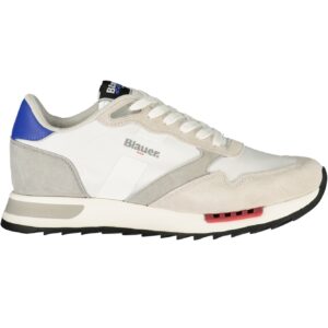 BLAUER MEN'S WHITE SPORTS SHOES