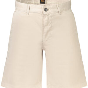 BOSS MEN'S BEIGE BERMUDA SHORTS