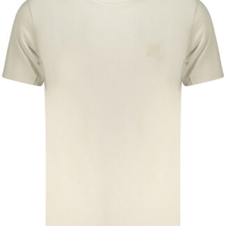 BOSS MEN'S SHORT-SLEEVE T-SHIRT BEIGE