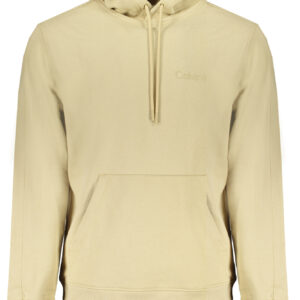 CALVIN KLEIN MEN'S BEIGE ZIPLESS SWEATSHIRT