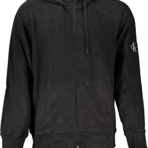 CALVIN KLEIN MEN'S BLACK ZIP SWEATSHIRT