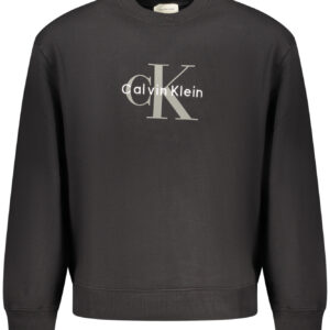 CALVIN KLEIN MEN'S BLACK ZIP-UP SWEATSHIRT
