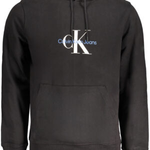 CALVIN KLEIN MEN'S BLACK ZIP-UP SWEATSHIRT