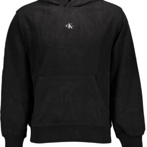 CALVIN KLEIN MEN'S BLACK ZIP-UP SWEATSHIRT
