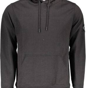 CALVIN KLEIN MEN'S BLACK ZIP-UP SWEATSHIRT