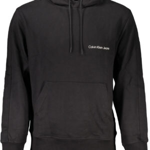 CALVIN KLEIN MEN'S BLACK ZIPLESS SWEATSHIRT