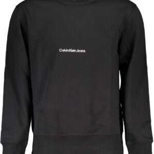 CALVIN KLEIN MEN'S BLACK ZIPLESS SWEATSHIRT
