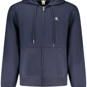 CALVIN KLEIN MEN'S BLUE ZIP-UP SWEATSHIRT