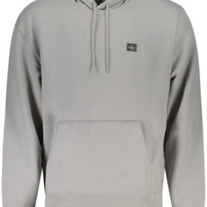 CALVIN KLEIN MEN'S GRAY ZIP-UP SWEATSHIRT