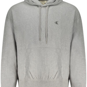 CALVIN KLEIN MEN'S GRAY ZIP-UP SWEATSHIRT