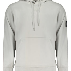 CALVIN KLEIN MEN'S GRAY ZIPLESS SWEATSHIRT