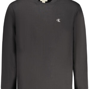 CALVIN KLEIN MEN'S LONG-SLEEVED T-SHIRT BLACK