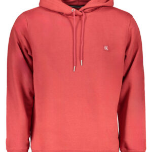 CALVIN KLEIN MEN'S RED ZIP-OUT SWEATSHIRT