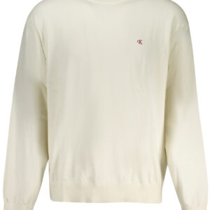 CALVIN KLEIN MEN'S WHITE SWEATER