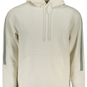 CALVIN KLEIN MEN'S WHITE ZIPLESS SWEATSHIRT