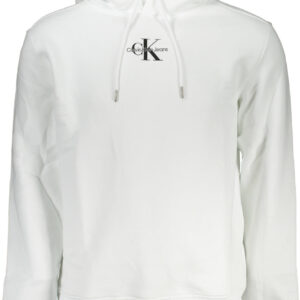 CALVIN KLEIN MEN'S WHITE ZIPLESS SWEATSHIRT
