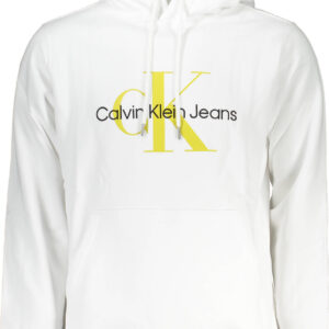 CALVIN KLEIN MEN'S WHITE ZIPLESS SWEATSHIRT
