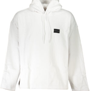 CALVIN KLEIN MEN'S WHITE ZIPLESS SWEATSHIRT