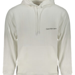 CALVIN KLEIN MEN'S WHITE ZIPLESS SWEATSHIRT