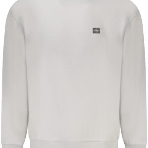 CALVIN KLEIN MEN'S ZIP-UP SWEATSHIRT GREY