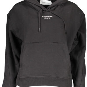 CALVIN KLEIN SWEATSHIRT WITHOUT ZIP WOMAN BLACK
