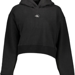 CALVIN KLEIN SWEATSHIRT WITHOUT ZIP WOMAN BLACK