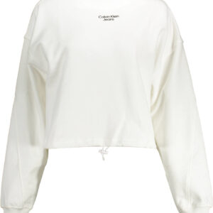 CALVIN KLEIN SWEATSHIRT WITHOUT ZIP WOMAN WHITE