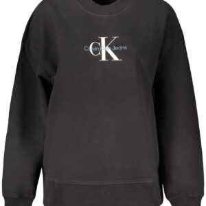 CALVIN KLEIN SWEATSHIRT WITHOUT ZIP WOMEN BLACK