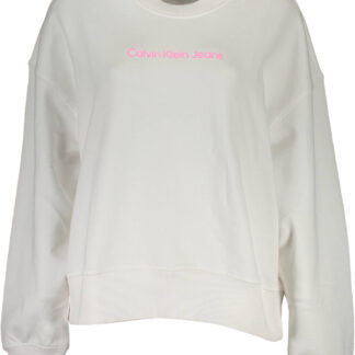 CALVIN KLEIN SWEATSHIRT WITHOUT ZIP WOMEN WHITE