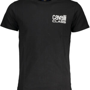 CAVALLI CLASS MEN'S SHORT SLEEVE T-SHIRT BLACK