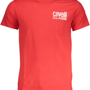 CAVALLI CLASS MEN'S SHORT SLEEVE T-SHIRT RED
