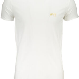 CAVALLI CLASS MEN'S SHORT SLEEVED T-SHIRT WHITE