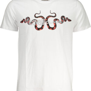 CAVALLI CLASS MEN'S SHORT SLEEVED T-SHIRT WHITE