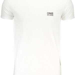 CAVALLI CLASS MEN'S SHORT SLEEVED T-SHIRT WHITE