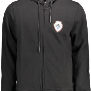 CAVALLI CLASS MEN'S ZIP-UP SWEATSHIRT BLACK