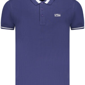 CAVALLI CLASS POLO SHORT SLEEVE MEN BLUE