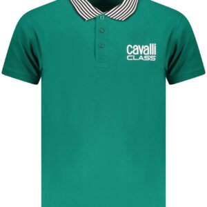 CAVALLI CLASS POLO SHORT SLEEVES MEN GREEN