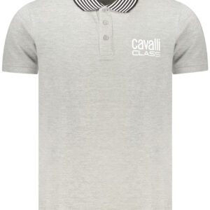 CAVALLI CLASS POLO SHORT SLEEVES MEN GREY
