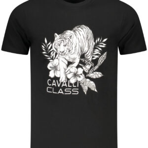 CAVALLI CLASS SHORT SLEEVE T-SHIRT MEN BLACK