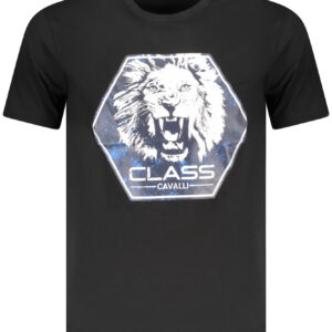 CAVALLI CLASS SHORT SLEEVE T-SHIRT MEN BLACK