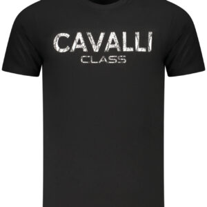 CAVALLI CLASS SHORT SLEEVE T-SHIRT MEN BLACK