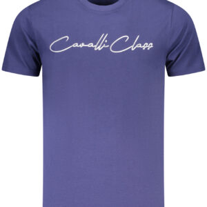 CAVALLI CLASS SHORT SLEEVE T-SHIRT MEN BLUE